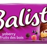 Balisto Chocolate Pack Bulk, Barres de chocolat Yoberry, céréales et yaourt, 8 x 18,5 g, chocolat, barres de muesli, paquet de chocolat en vrac (148 g)