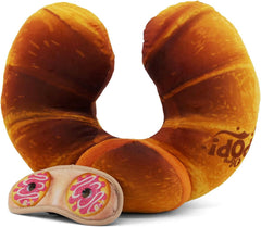 Oreiller Cervical Croissant et Masque de Sommeil, Orange Naty Shop Oreillers de Voyage