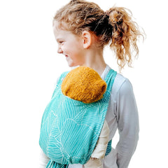 Puppentrage Kinder-Spielzeug für Puppen und Kuscheltiere, Design Malmö aqua