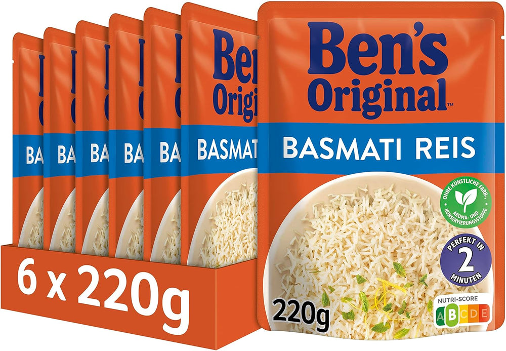 BEN'S ORIGINAL™ Riz basmati express 6 x 220 g