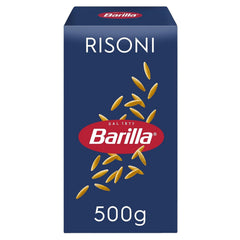 Paste Barilla Risoni nr. 26 din grâu dur de înaltă calitate, întotdeauna al dente (1 x 500 g)