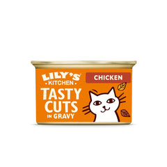 Lily's Kitchen, à base d'ingrédients naturels, délicieuses bouchées en sauce au poulet, nourriture humide pour chats adultes, boîte de 70 g