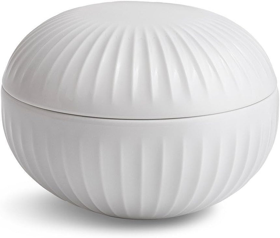 Kähler Bonbonniere Ø12 cm Hammershøi Decorațiune Design danez, alb Cutii depozitare alimente Naty Shop Titlu implicit