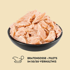 PrimaCat - Nourriture humide classique pour chats, saveur d'oiseau en sauce, 28 x 85 g