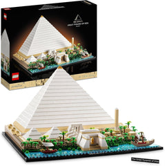 LEGO 21058 Kit de construction de la pyramide de Cheops Architecture pour l'artisanat comme passe-temps créatif, idée cadeau pour adultes, hommes, femmes, mère, père, activité créative, ensembles de construction de la célèbre collection de monuments Besuche den LEGO-Store Single