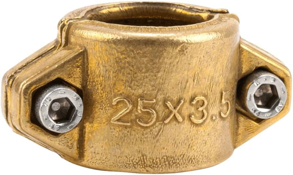 Colliers de serrage Gardena : Collier de serrage en laiton pour fixer des tuyaux d'aspiration ou haute pression, adapté aux tuyaux de 25 mm (1 pouce) (7211-20)