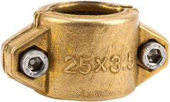 Colliers de serrage Gardena : Collier de serrage en laiton pour fixer des tuyaux d'aspiration ou haute pression, adapté aux tuyaux de 25 mm (1 pouce) (7211-20)