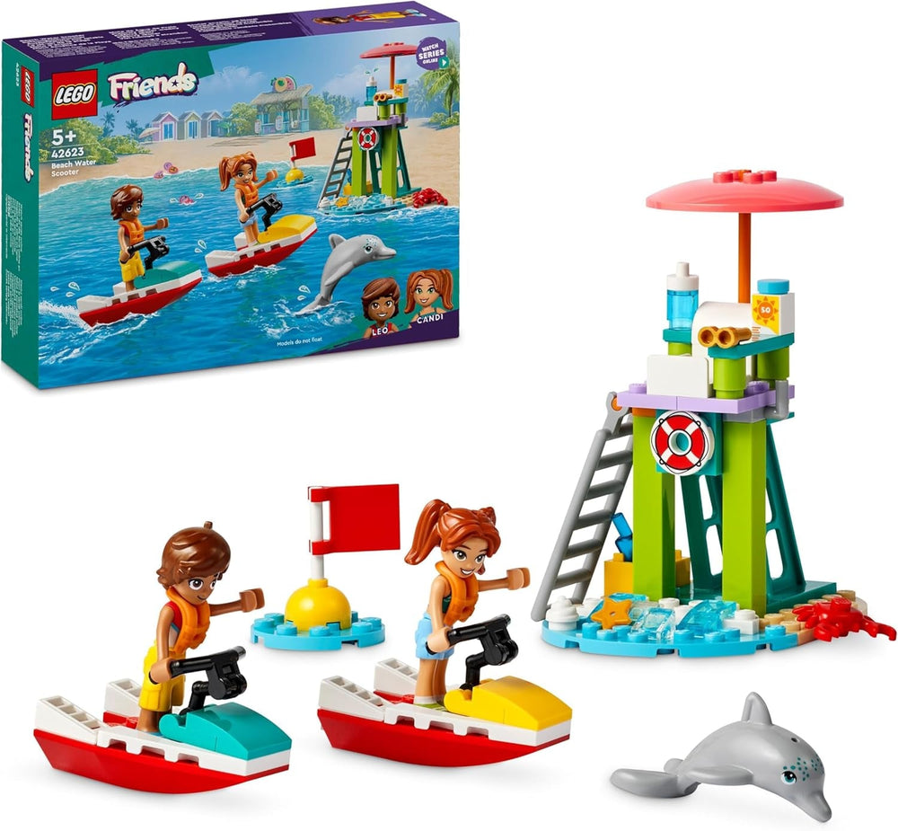 Tour d'observation des sauveteurs LEGO Friends avec jet skis, jouet pour enfants, idée cadeau pour filles et garçons à partir de 5 ans avec 2 figurines et dauphin, jouet jet ski 42623 Jeux de construction Besuche den LEGO-Store Titre par défaut