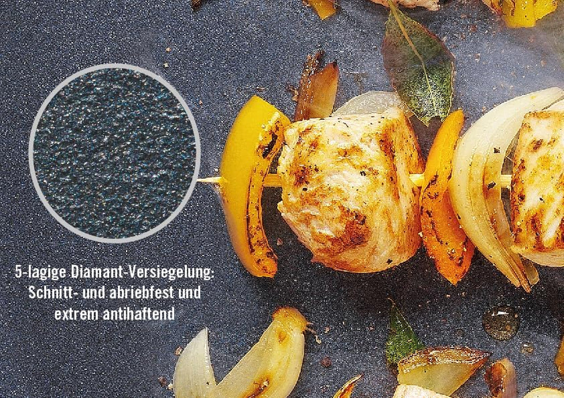 Woll Diamond Lite tigaie plată - Inducție -, Ø 20 Cm, 5 Cm înălțime, Cu mâner detașabil - Potrivit pentru toate tipurile de plită, Aluminiu turnat, Acoperire antiaderentă Oale si Tigai Naty Shop