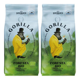 Café Gorilla Foresta, emballage double, 2 x 1 kg, grains torréfiés | Mélange Arabica, grains entiers | Machine à expresso porte-filtre entièrement automatique | Café expresso