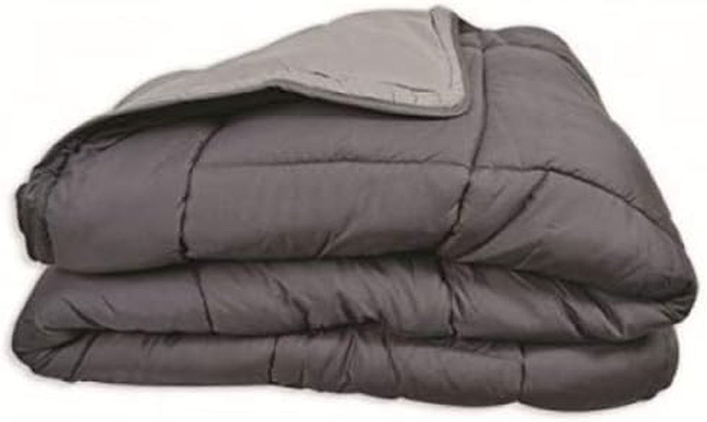 Poyet Motte Calgary Duvet Cover Poliester Steel/Silver, Poliester, Acier/Argent, 220X160X1 Cm Plapumi si pilote Naty Shop 220X160X1 cm