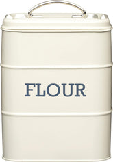 KitchenCraft Living Nostalgia Récipient à Farine, Scellé, 17 x 12 x 24 cm, Crème Antique, Boîtes de Conservation des Aliments Crème Naty Shop Default Title