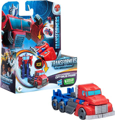 Transformers Earthspark Figurine d'action Optimus Prime à changement en 1 étape (10 cm) Jouet robot à partir de 6 ans Figurines d'action Naty Shop Titre par défaut