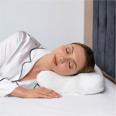 Oreiller de beauté. Oreiller de beauté. oreiller anti-rides, anti-rides, anti-âge, anti-âge, oreiller à mémoire de forme. Oreiller pour dormeur latéral. Oreiller de soutien du cou. Oreiller de soutien du dos. (BSP3) Oreillers cervicaux orthopédiques Naty Shop Ex3