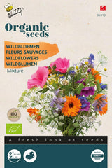 Mélange de fleurs sauvages biologiques Buzzy (biologique)