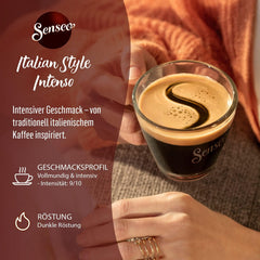 Senseo Pads Italian Style Intenso, 5 x 16 Getränke, 80 Kaffeepads