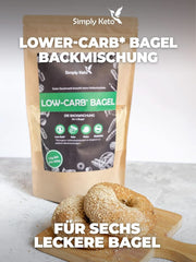 Mélange à pâtisserie pour bagel Simply Keto Lower Carb* pour régime faible en glucides* et cétogène - sans lactose et sans gluten - 335 grammes Naty Shop Kitchen