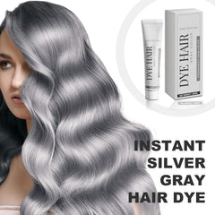 Vopsea de păr Grey Silver Vopsea de păr Silver Grey Vopsea de păr Silver Natural Unisex Vopsea de păr Light Gray Silver Color Cream pentru toate tipurile de păr(100ml) Vopsea pentru par Naty Shop
