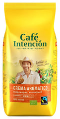 2x Fairtrade JJDarboven - Café Intención Aromatico Café Crema, café biologique, grains entiers - 1000g