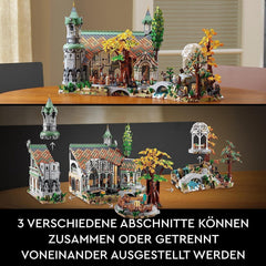 LEGO Icons Le Seigneur des Anneaux : Rivendell - Ensemble de collection et de présentation pour adultes avec 15 figurines uniques dont Gandalf, Legolas, Aragorn et Frodon, exclusivement sur Amazon - 10316 Jeux de construction Besuche den LEGO-Store