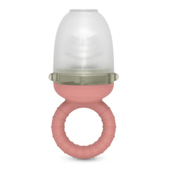 Suavinex Anneau de dentition pour bébé, anti-étouffement, qualité alimentaire, silicone, avec couvercle, facile à nettoyer, passe au lave-vaisselle et au congélateur, apaise les gencives, 6 mois et plus, rose