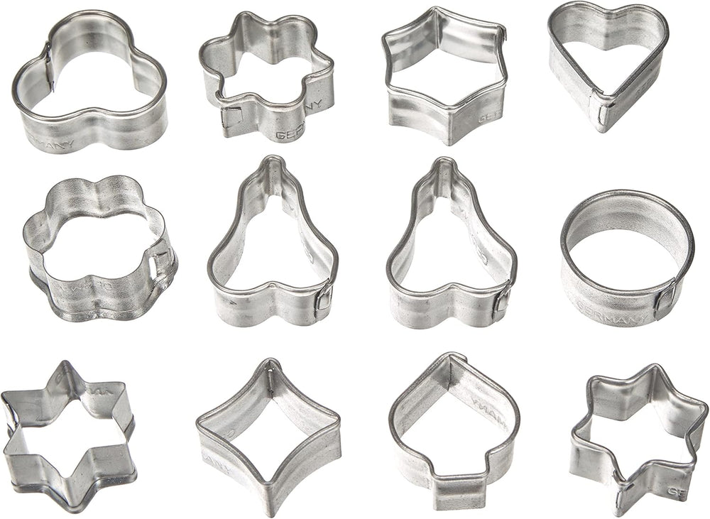 Zenker 7733 Ensemble de moules à biscuits, 12 pièces, pâtisserie