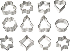 Zenker 7733 Ensemble de moules à biscuits, 12 pièces, pâtisserie