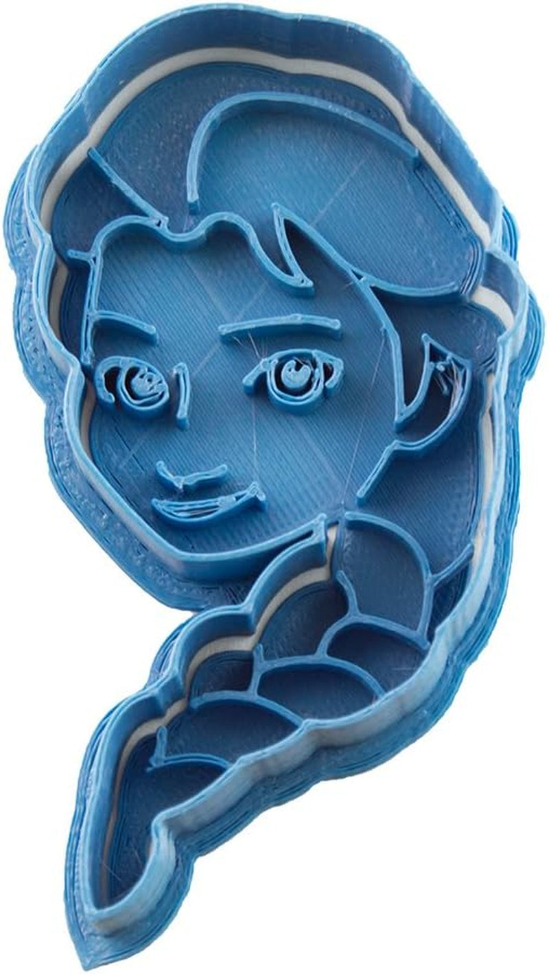 Boîte à biscuits Elsa La Reine des Neiges, bleue, 8 x 7 x 1,5 cm