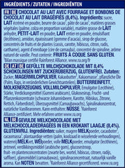 NESTLÉ SMARTIES Prietenii de Paște, figurine cu tematică de Paște, din ciocolată cu lapte fină, cu umplutură cremoasă și mini-linte colorate cu ciocolată SMARTIES, 1 pachet (1 x 65g)