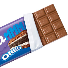 Milka Mmmax Oreo – Chocolat au lait alpin avec biscuits Oreo croquants et crème de lait – 300g