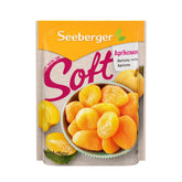 Abricots doux Seeberger : Abricots délicieusement doux et juteux - texture douce et veloutée - sans sucre ajouté - séchés - dénoyautés, végétaliens (1 x 200g) Naty Shop Dehydrated Products 200G (1 pack)
