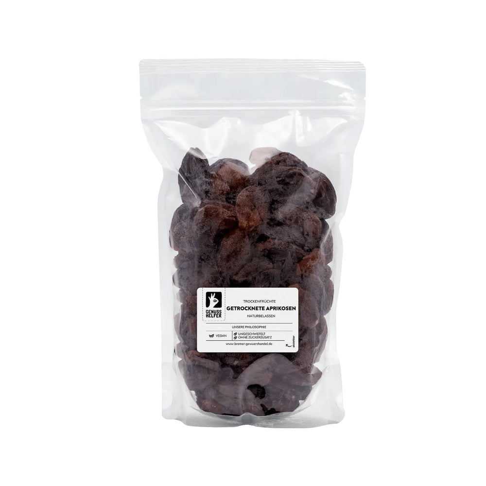 Bremer Gewürzhandel abricots secs, fruits secs sans sucre ajouté et sans soufre, 1kg Naty Shop produits déshydratés 1kg (1 paquet)