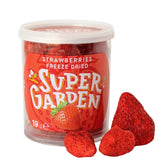 Fraises lyophilisées Super Garden | Fruits lyophilisés délicieux et 100% purs | Fraises entières séchées pour des collations saines ou des pâtisseries | Fraises lyophilisées 19g Produits déshydratés Naty Shop Fraises entières