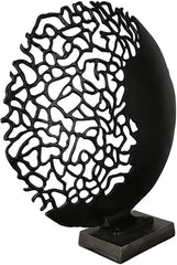 Casablanca design moderne GILDE sculpture Osaka noir H : 44 cm L : 41 cm P : 10 cm 43491 Statuettes et sculptures Naty Shop