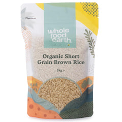 Wholefood Earth Riz brun à grains courts biologique 3 kg Source végétalienne de fibres sans OGM issue de l'agriculture biologique contrôlée