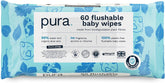 Lingettes jetables écologiques pour peau sensible de bébé, 70 lingettes (1 paquet) 99 % d'eau, 100 % sans plastique, pour peaux sensibles sujettes à l'eczéma, nouveau-né, biodégradables, végétaliennes