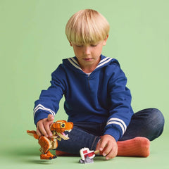 LEGO Jurassic World Little Eatie : jouet de construction T.Rex pour garçons et filles de 7 ans, ensemble de construction de dinosaures, modèle cadeau pour enfants avec bouche, tête et queue mobiles 76967 Jeux de construction Besuche den LEGO-Store