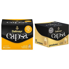 Capsa Lungo Belluno XXL, 39 capsules compatibles Nespresso, 1er Pack (1 x 218 g) & Capsa prodomo, 56g