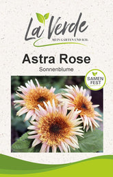 La Verde MEIN GARTEN UND ICH. Astra Rose Sonnenblumen Samen Für Ca. 50 Pflanzen, Blumensamen Halb Gefüllt Und Lang Blühend, Saatgut Ohne Gentechnik