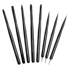 Nagel Pinsel 8 Stück Pinsel Für Gelnägel,Nageldesign Gel Pinsel Dotting Painting Line Pen Für Nagellack Gel Acryl Nagel Pinsel Nailart Kit Acryl Pinsel Fineliner Nägel Selber Machen