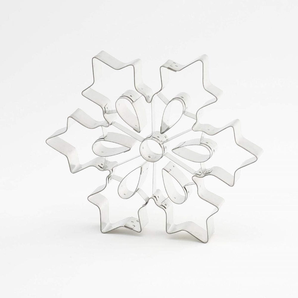 Moule à biscuits Thermohauser (acier inoxydable), forme grand flocon de neige, bord lisse, diamètre 19,5 cm