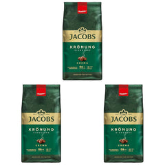 Jacobs Krönung Cream, café en grains entiers, 1000 g (paquet de 3)