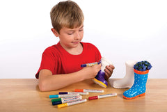 Ghivece ceramice Baker Ross „Wellies” pentru copii (2 bucăți)