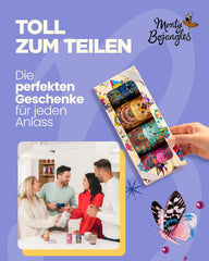 Monty Bojangles Savanna Gold Truffes au chocolat (135 g) Coffret cadeau praliné en poudre de cacao dans une boîte collector individuelle au design de chat Flutter Scotch Flavor