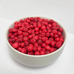 Groseilles entières lyophilisées 100g - Fruits lyophilisés - Fruits secs lyophilisés - Groseilles pour pâtisserie, décoration gâteaux, snacks, muesli, desserts Produits déshydratés Naty Shop