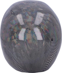Crâne Résille Argent Holographique Ornement Crâne Résille Holographique Argent Argent 16,5 cm Statuettes et Sculptures Naty Shop