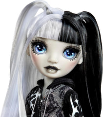 Girls Night Rainbow High Shadow High - Heather Grayson - Poupée mannequin de 28 cm dans les tons de gris, cheveux noirs et blancs et tenue avec accessoires et peigne - Pour les collectionneurs et les enfants à partir de 6 ans