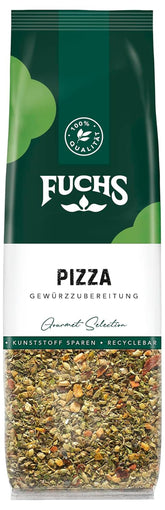 Fuchs Gewürze - Pizza Gewürzzubereitung im recyclebaren Nachfüllbeutel, Gewürzmischung mit italienischen Kräutern, ideal für Bruschetta - 30 g