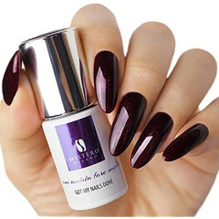 Mistero Milano Vernis à ongles UV pailleté – Vernis à ongles LED – Hybride pailleté – Couverture complète – 7 ml Into the Dark Night