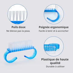 4-Teiliges Set Nagelbürsten, Handgriff Aus Kunststoff, Nagelreinigungswerkzeug Für Nail Art, Handreinigungsbürste, Tägliche Reinigungswäsche.